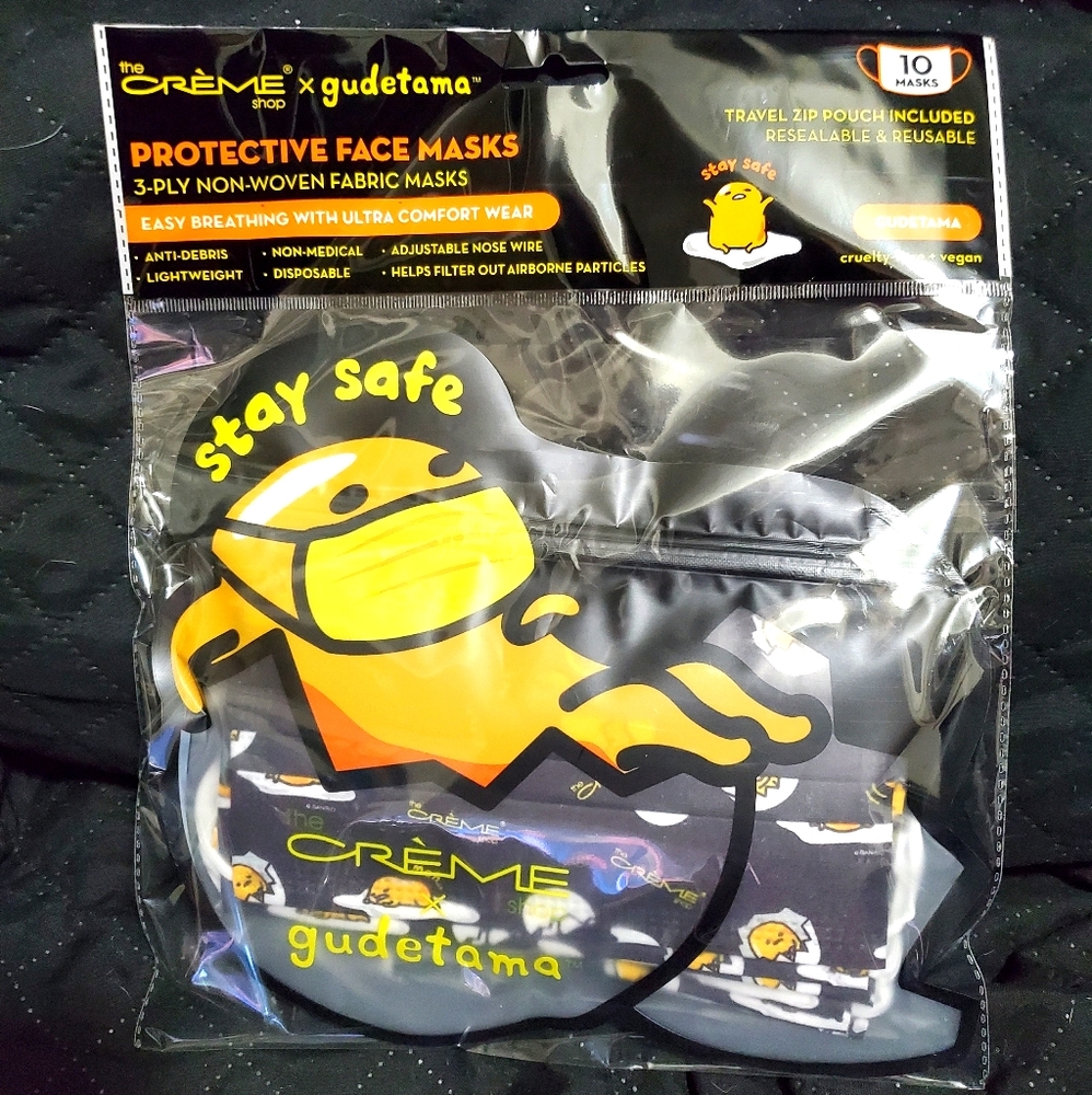 Gudetama Disposable Face Masks